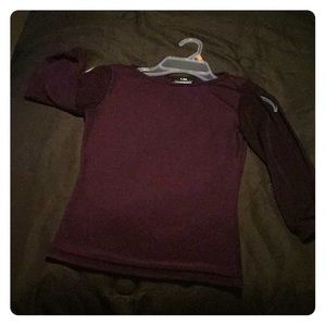 3/4 shirt purple